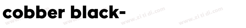 cobber black字体转换